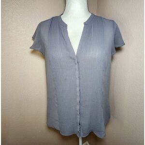 H&M Cap sleeve sheer blouse  Size 12